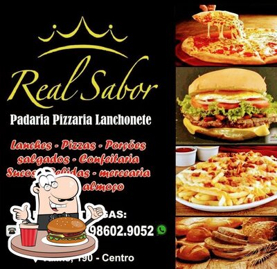 Delicie-se com um hambúrguer no Real Sabor