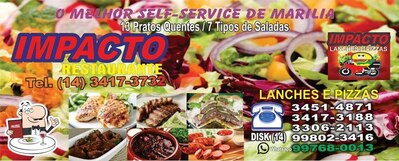 Comida em Disk Lanche e Marmitex Impacto