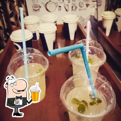 You can enjoy a drink from the menu