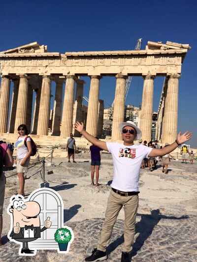 Goditi la vista dall'area esterna di Hong Kong