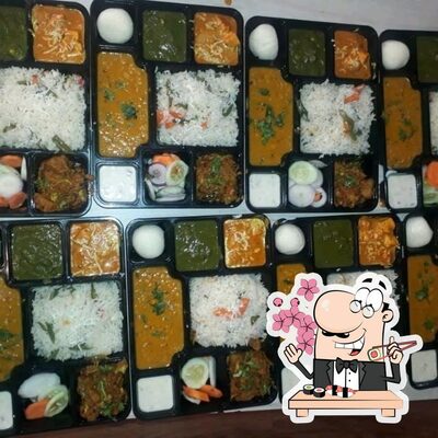 Sushi rolls are offered by Marwar Kalewalya