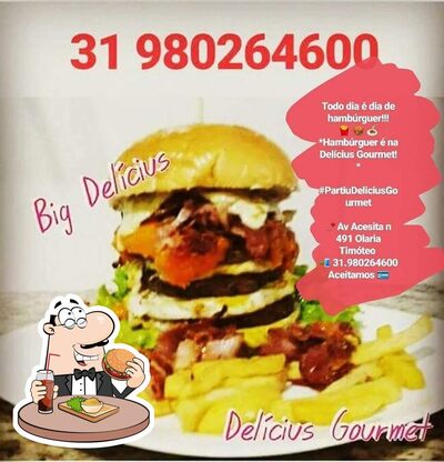 Os hambúrgueres do Delícius Gourmet irão saciar diferentes gostos