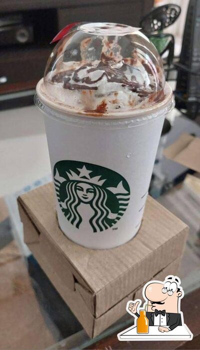 Starbucks offers a selection of beverages
