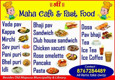 The brand of Maha Cafe and Fast Food