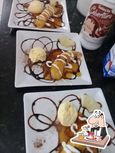 Não esqueça de experimentar uma sobremesa no Rei Netuno Restaurante e frutos do mar