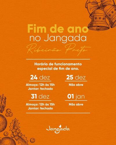 A publicidade apresenta informações sobre o Restaurante Jangada