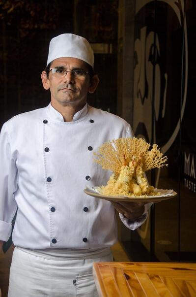 O chef irá te regalar com diversos pratos