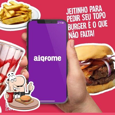 Consiga um hambúrguer no TOPO Burger