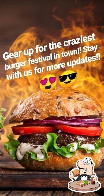 Taste one of the burgers served at Cafe Bohemia