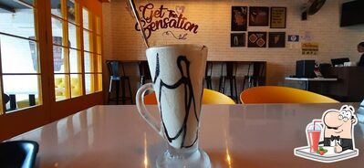 Enjoy a beverage at Cafe Chocolicious