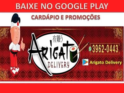 A publicidade apresenta informações sobre o Arigatô Jacareí