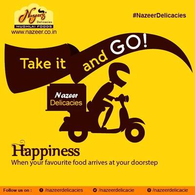 Here’s the advertisement of Nazeer's Delicacies