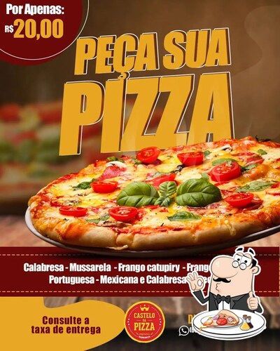 No Castelo Da Pizza, você pode desfrutar de pizza