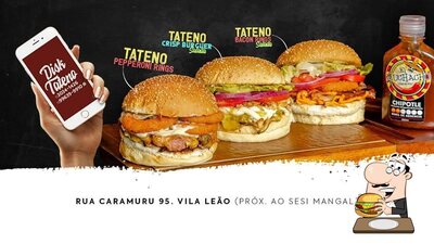 Os hambúrgueres do Tateno Lanches irão satisfazer uma variedade de gostos