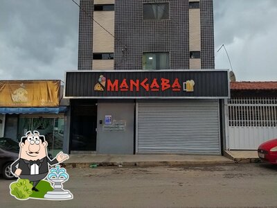 a área exterior é uma característica importante do Pizzaria Mangaba
