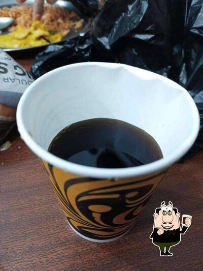 Order various beverages served at Burger Cave
