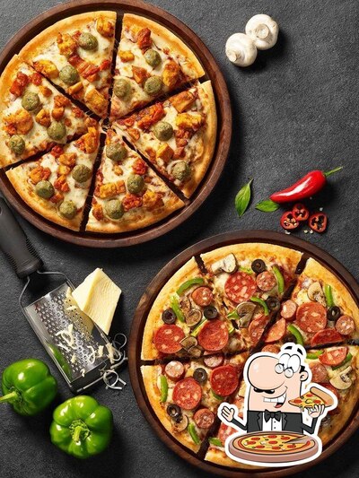 Consiga diferentes tipos de pizza
