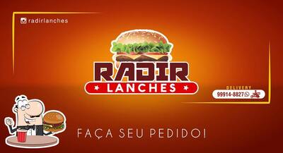 Peça um hambúrguer no Radir Lanches
