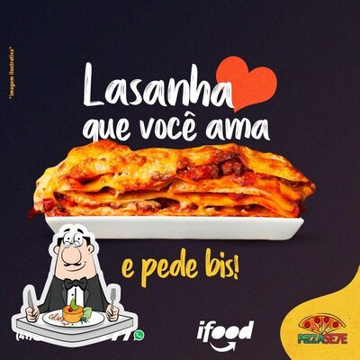 Platos en Pizza Sete