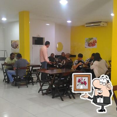 O interior do Dona Nete Restaurante
