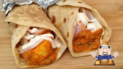 Food at Rolls Purani Dilli