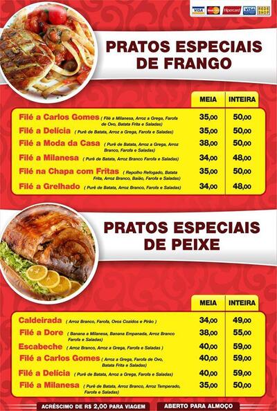 Aqui está a publicidade do Petisco's Pizzaria E A La Carte