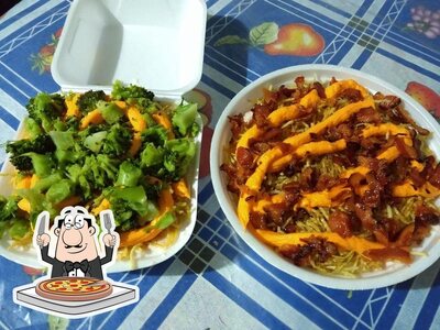 Escolha pizza no Alexandre Lanches