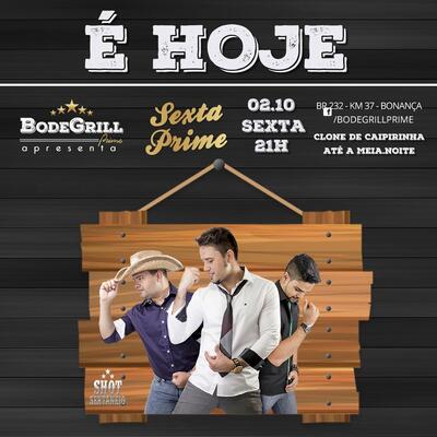 Aqui está a publicidade do Bode Grill Prime