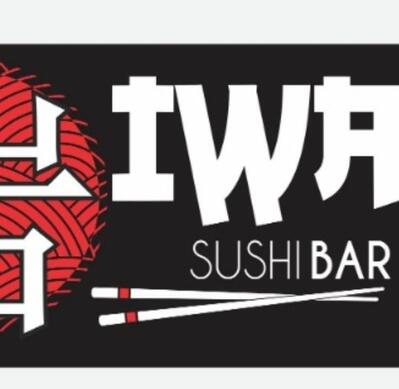 O logotipo do Iwa Sushi Cabreuva