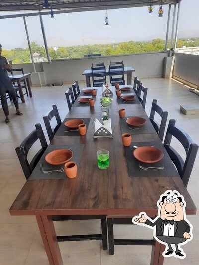 The interior of Aravali 360 - Rooftop Restaurant