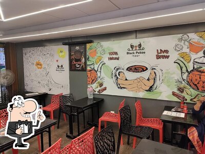 Enjoy a beverage at Black Pekoe Tea