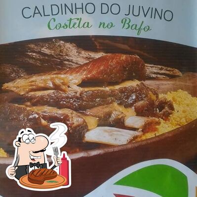 Pratos de carne são servidos no Caldinho Do Juvino