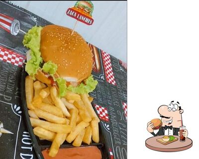Consiga um hambúrguer no Zaca lanches