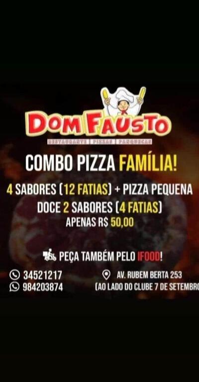Leia as informações sobre o Dom Fausto