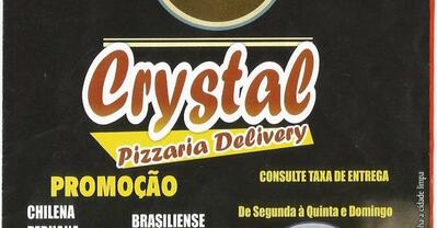 O logotipo do Pizzaria Crystal Delivery