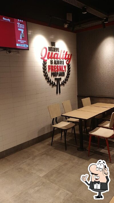 The interior of KFC