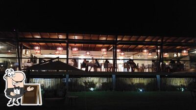 a área exterior é uma característica importante do Restaurante Rangai - Maragogi