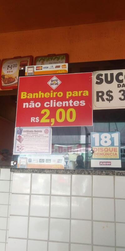 A publicidade mostra informações sobre o Galeto são luiz