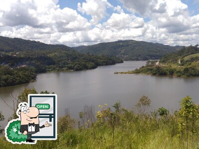 Desfrute da vista da área externa do Rancho Do Peixe