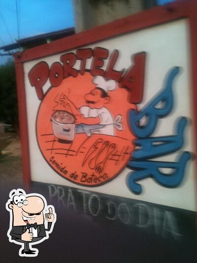 A publicidade mostra informações sobre o Portela Bar