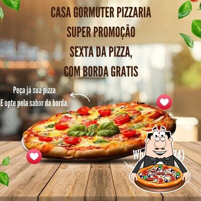 Escolha pizza no Casa Gourmet Pizzaria
