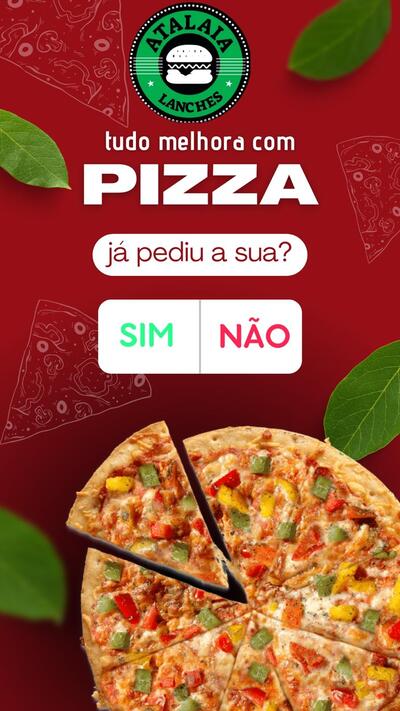 Aqui está a publicidade do Atalaia Lanches