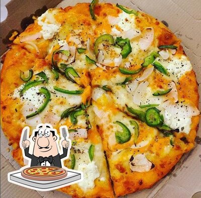 Pick pizza at Domino's Pizza