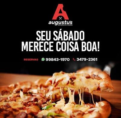 Aqui está a publicidade do augustu's bar