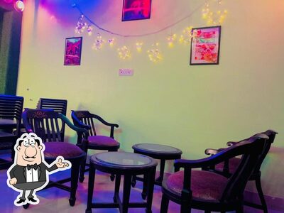 Take a seat at one of the tables at Red leaf restaurant