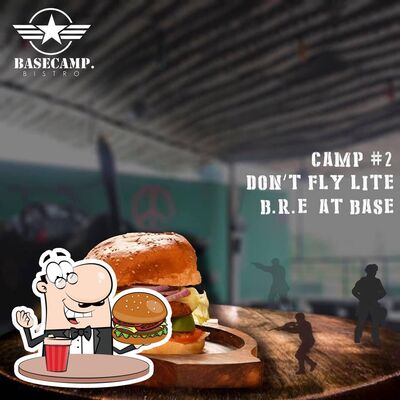 Try out one of the burgers available at Basecamp Bistro