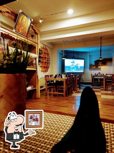 The interior of The Turnip - Pan-Indian Restaurant
