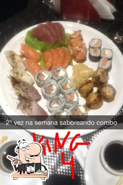 Experimente diferentes opções de sushi