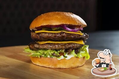 Order a burger at Fresh Bites Restaurant