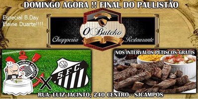 O Buteko Chopperia e Restaurante serve uma escolha de pratos doces